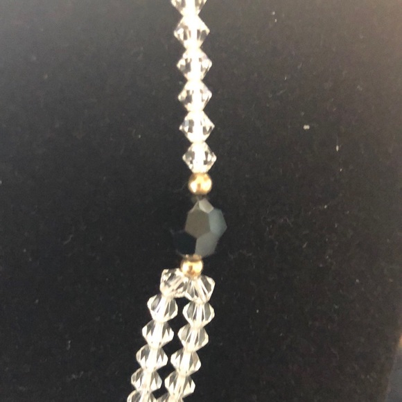 Sterling and Crystal Vintage Choker - Picture 3 of 7